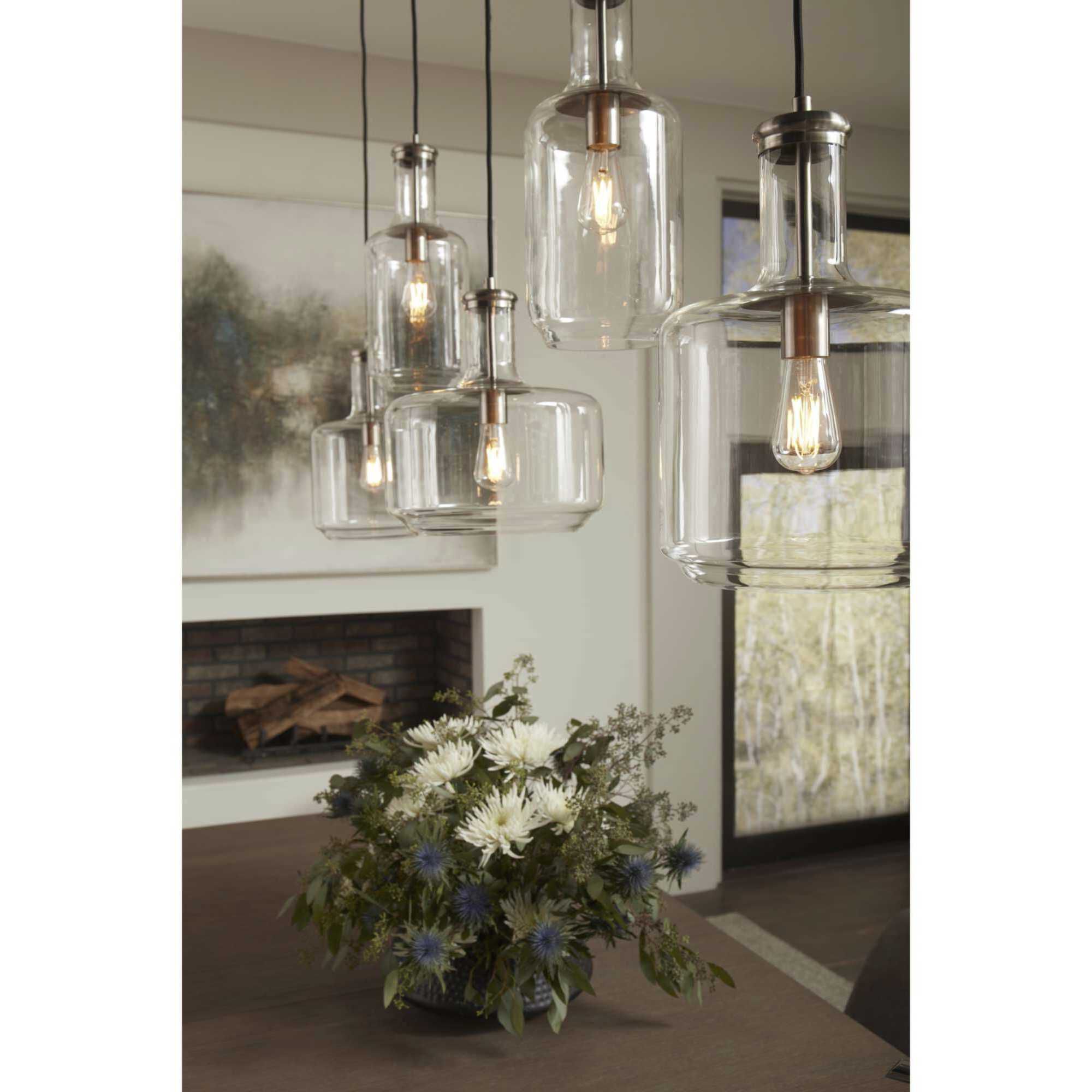 Latrobe 1 Light Brushed Nickel Pendant Ceiling Light
